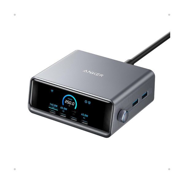 Anker Prime 250W GaNPrime 6-Port Desktop Charger (USB-C & USB-A)