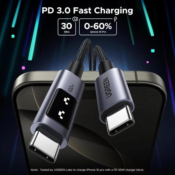UGREEN 100W USB-C to USB-C PD Fast Charging Cable