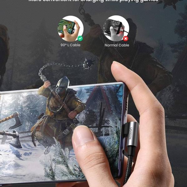 UGREEN Angled USB-C Cable Fast Charging Durable