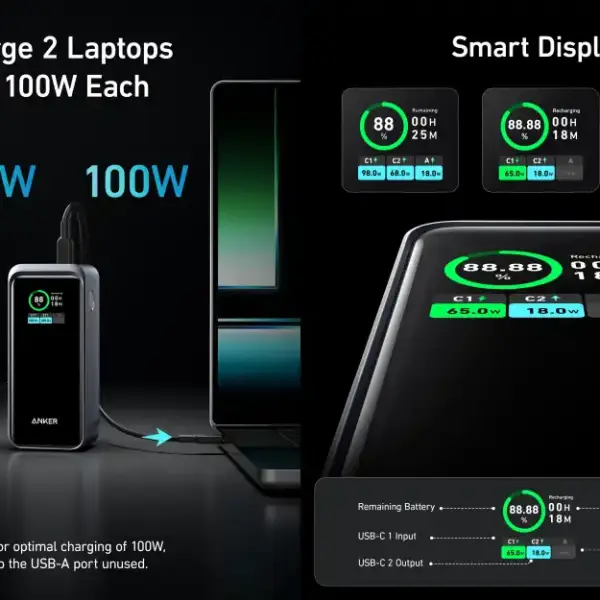 Anker Prime 20,000mAh Power Bank (200W)