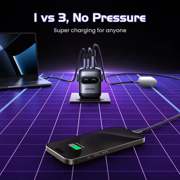 UGREEN GaNFast X662 65W Charger - Fast Multiport USB-C PD
