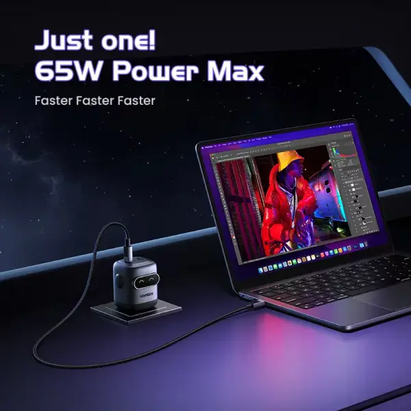 UGREEN GaNFast X662 65W Charger - Fast Multiport USB-C PD